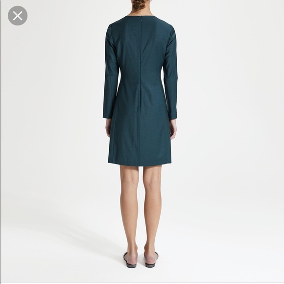 NWT theory emerald side fold dress 00 $265 - Picture 2 of 6